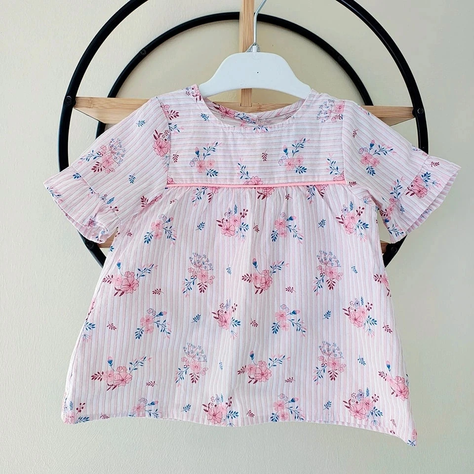 2 ans blouse été 86 cm ( étiquette coupée)